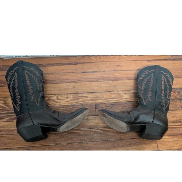 Lucchese Classics L156264 Handmade Boots Black/Brown Size 10.5 - Picture 13 of 16